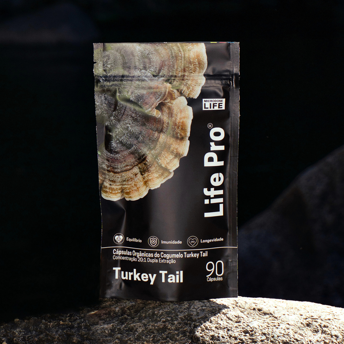 Cogumelo Turkey Tail (Cauda de Peru) | Extrato Encapsulado 90 caps