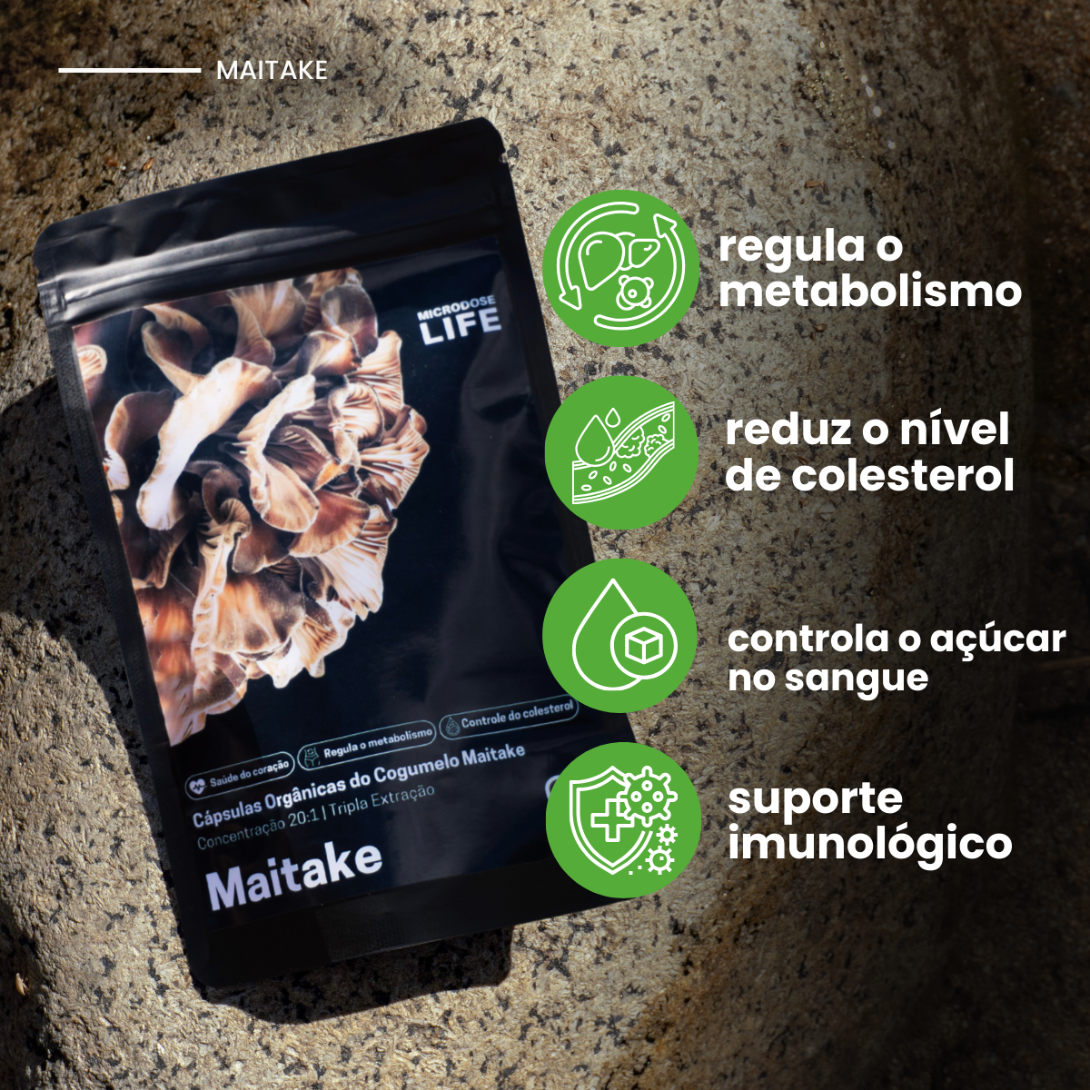 Cogumelo Maitake | Extrato Encapsulado 90 caps