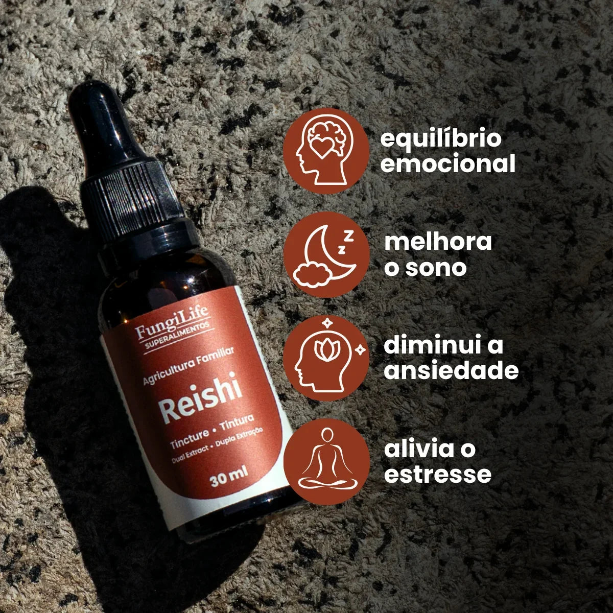 Cogumelo Reishi | Extrato Líquido 30ml