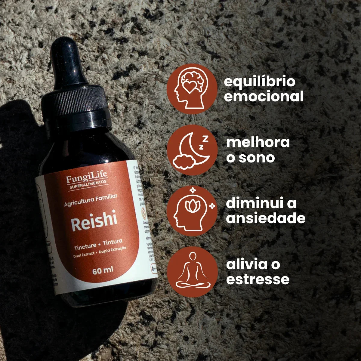 Cogumelo Reishi | Extrato Líquido 60ml