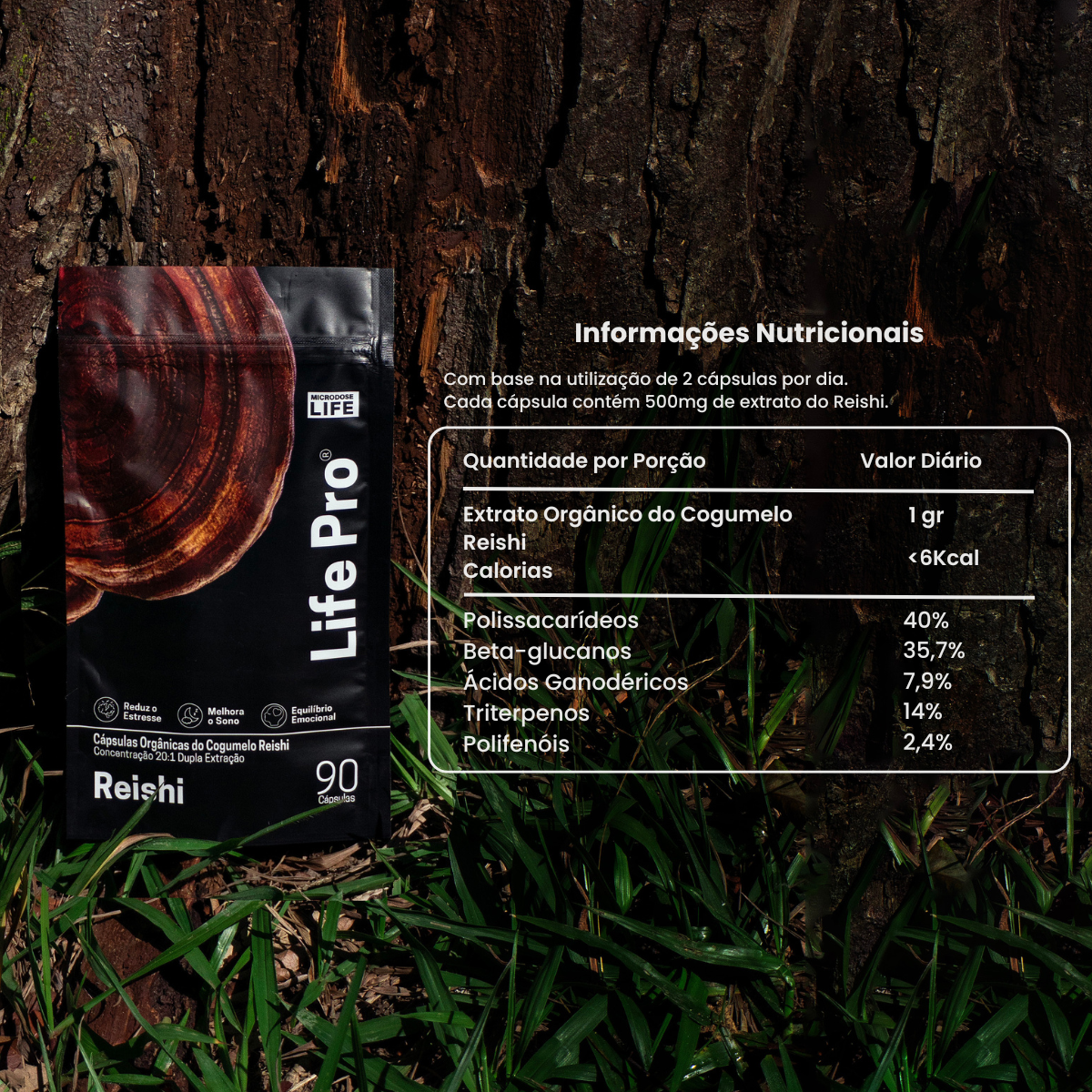 Kit Energia e Equilíbrio Cordyceps Militaris + Reishi Extrato encapsulado 90 caps.